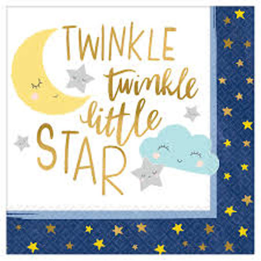 Picture of TWINKLE LITTLE STAR NAPKINS 33x33cm -16pk